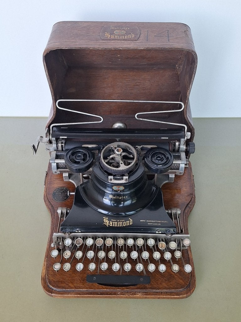 antieke Hammond Multiplex usa typewriter unieke typemachine, Ophalen, Gebruikt