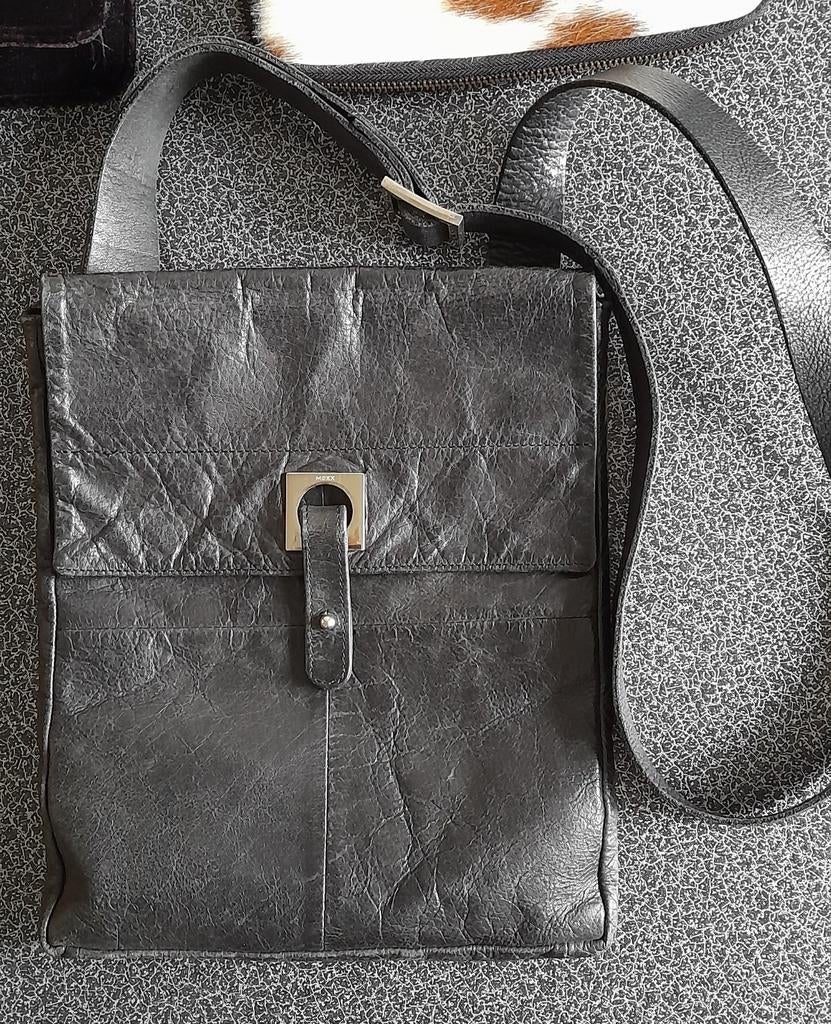 Damestas MEXX zwart leer, Sieraden, Tassen en Uiterlijk, Tassen | Damestassen, Ophalen of Verzenden, Zwart, Handtas