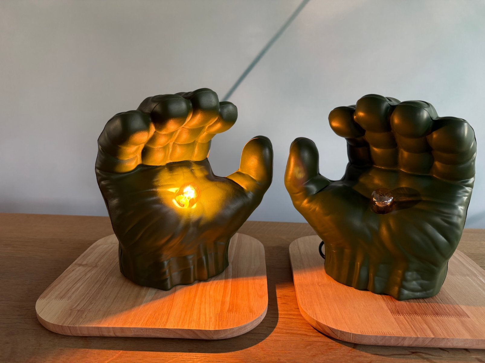 Stoere Hulk tafellampen made by me Origin’Lily, Ophalen of Verzenden, Nieuw, Overige materialen
