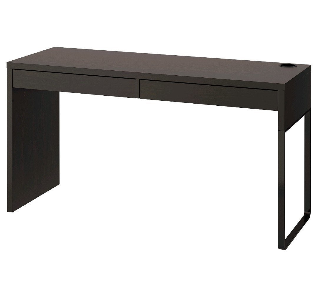 Ikea micke bureau zwart 142x50 OPHALEN IN LEIDEN, Huis en Inrichting, Ophalen, Zo goed als nieuw