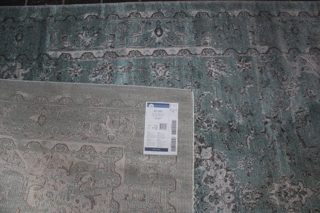 Vloerkleed YARAH groen Lifa Living vintage Perzisch 200x290, Ophalen, Groen, 200 cm of meer, Rechthoekig