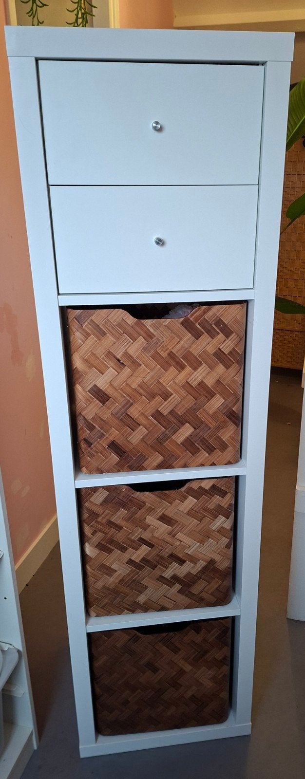 IKEA Kallax kast met lades en manden, Ophalen, Gebruikt