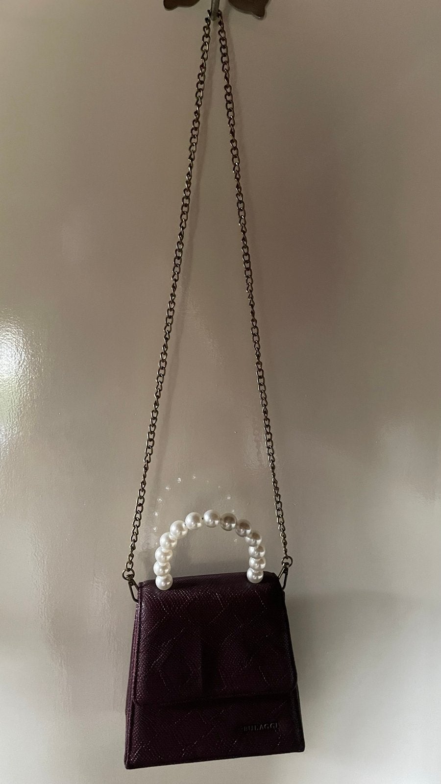 Bulaggi Avondtasje met parelhandvat en ketting, Ophalen of Verzenden, Nieuw, Overige kleuren, Schoudertasje
