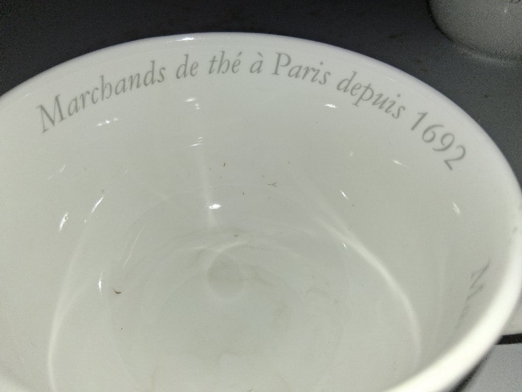 Illy cafe kop en schotels en Dammann servies, Ophalen