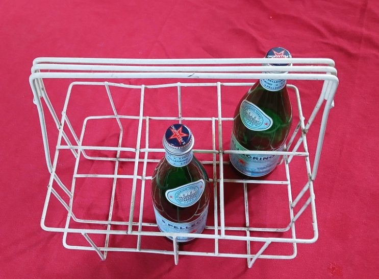 decoratieve vintage flessendrager, geschikt voor zes flessen, Verzenden, Huis en Inrichting