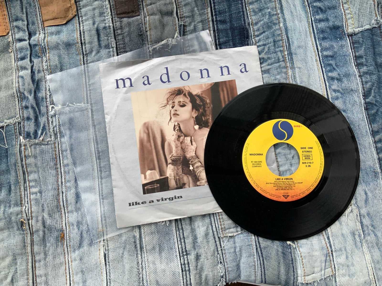 Madonna - Like a Virgin 7 inch Single (1984), Cd's en Dvd's, Vinyl Singles, Gebruikt, Pop, Originele persing, Ophalen of Verzenden