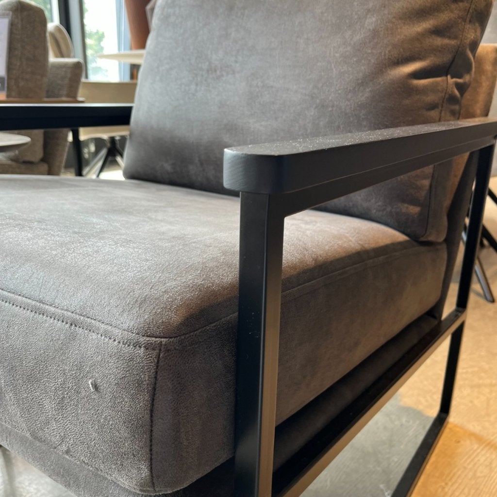Claut Fauteuil Microleder Bull Graphite - Pronto Wonen, Niet ingevuld, Niet ingevuld, Niet ingevuld