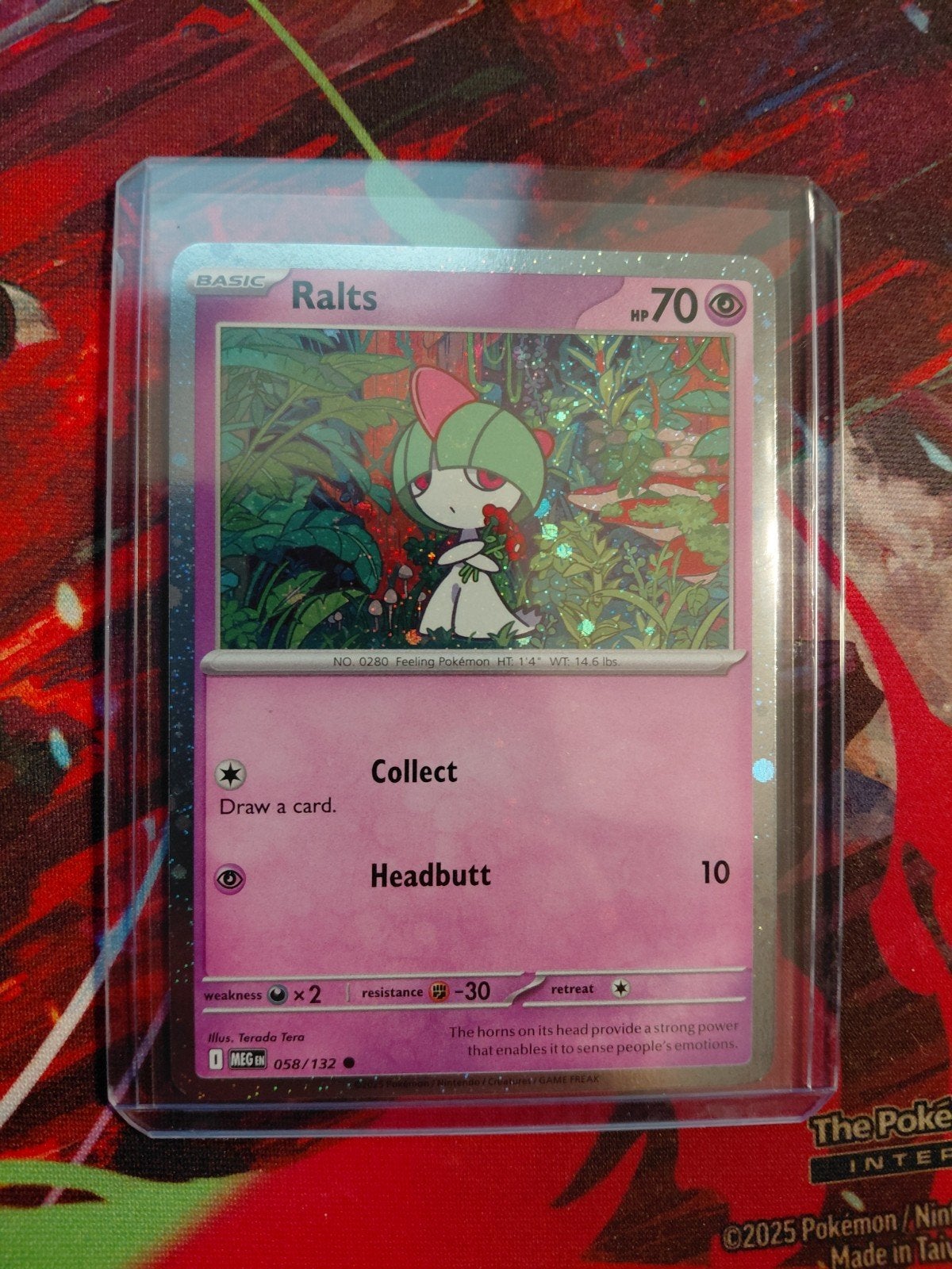 Pokemon Ralts 058 132, Ophalen of Verzenden, Zo goed als nieuw, Losse kaart