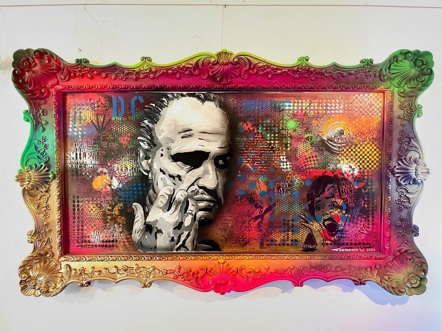 The Godfather: Apart, Stoer en Kleurrijk Pop Art Schilderij, Ophalen, Film, Hout, Handgeschilderd