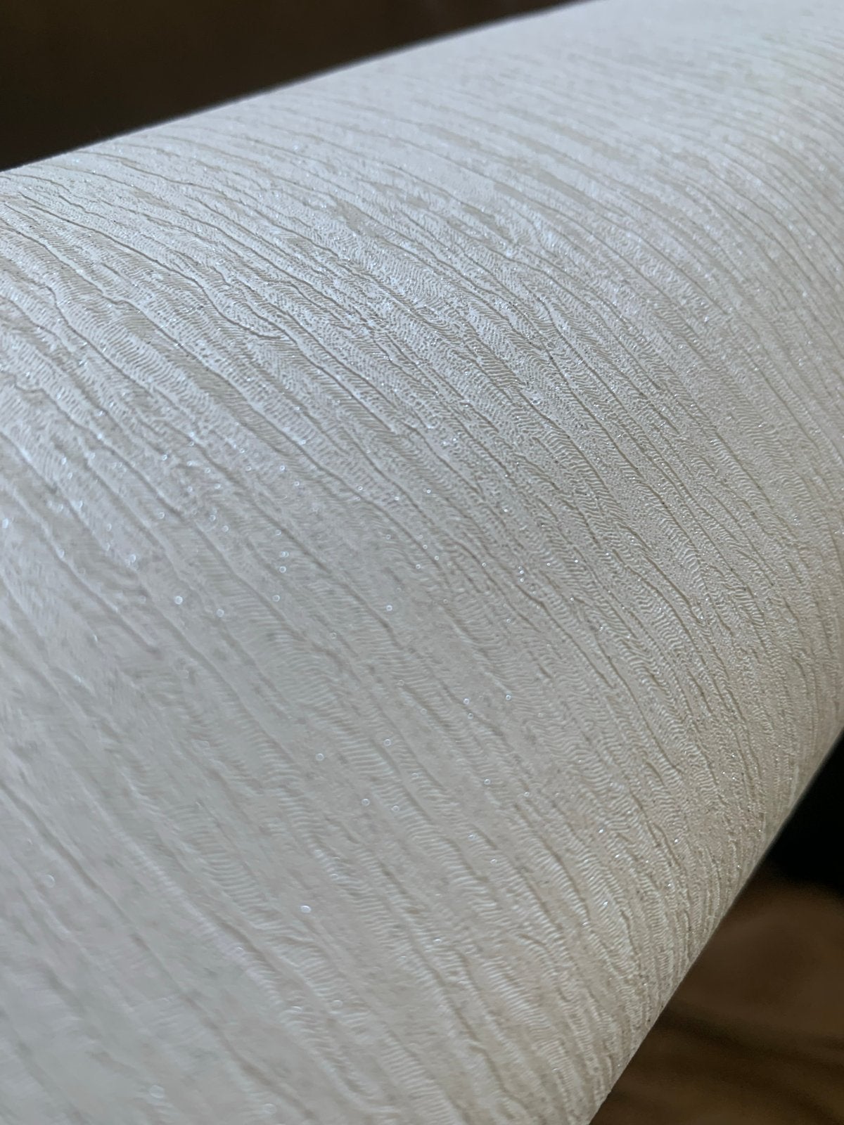 Graham & Brown Behang - Crème/Wit met textuur met glitters, Ophalen, Minder dan 10 m², Wit