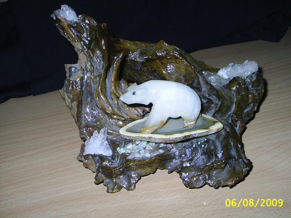 Prachtig Sier Stukje met Ijsbeer ,, Ophalen of Verzenden