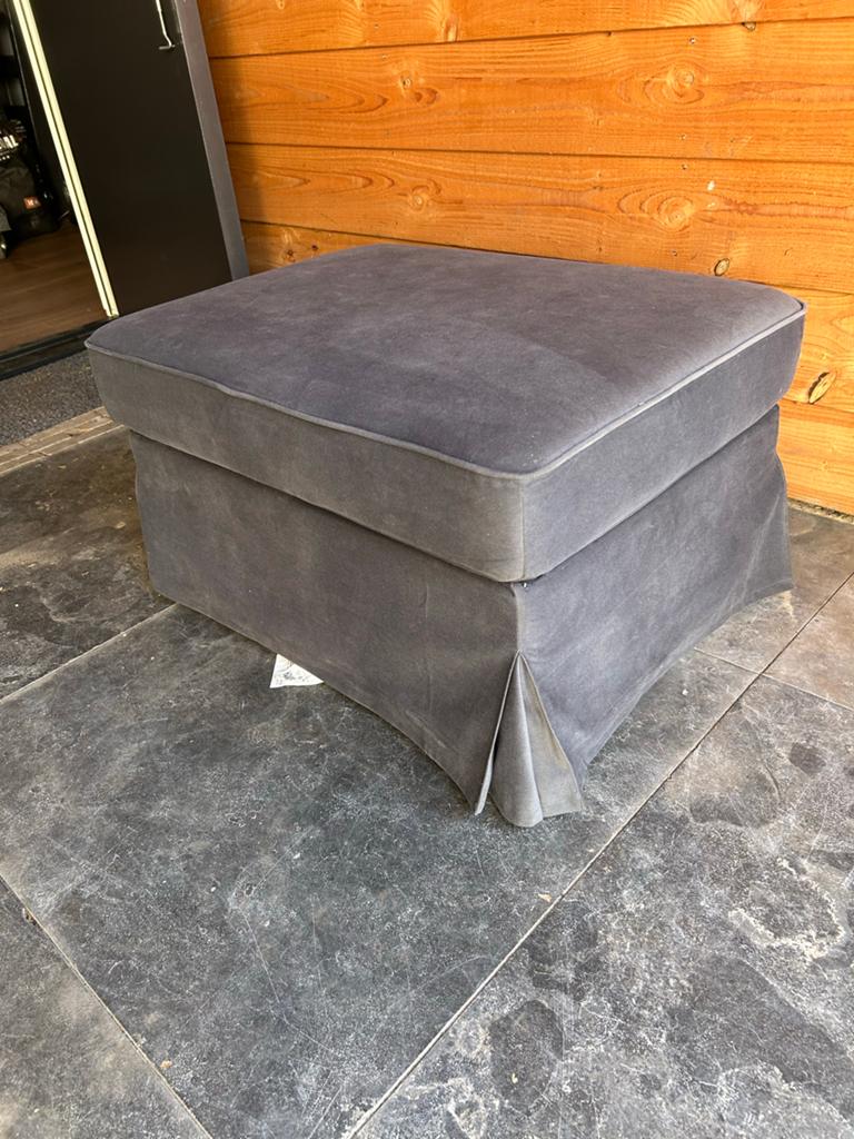 IKEA KIVIK Voetenbank met opbergruimte, Tibbleby beige/grijs, Gebruikt, 50 tot 75 cm, Ophalen of Verzenden, 75 tot 100 cm
