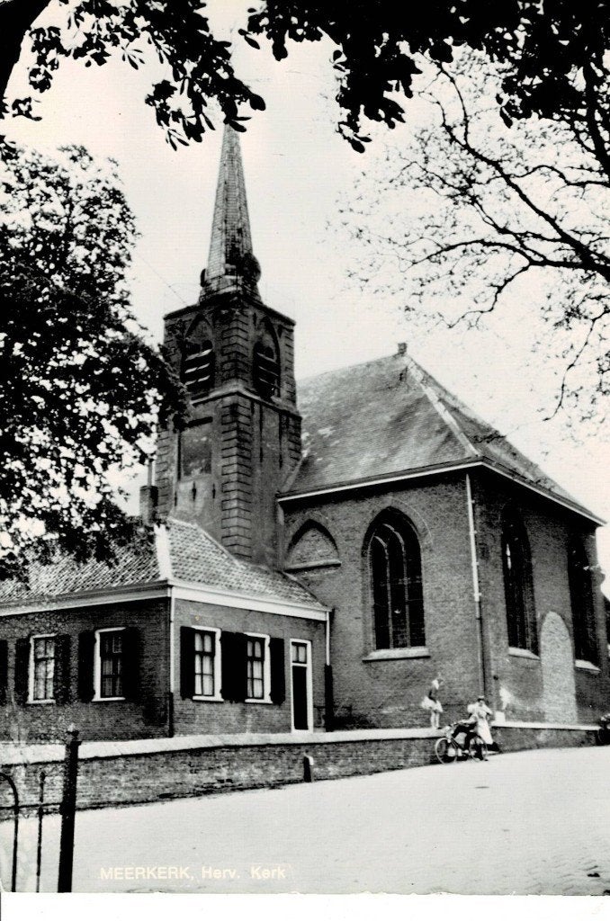Meerkerk, Kerk, Verzamelen, Ansichtkaarten | Nederland, Ophalen of Verzenden, Ongelopen, Utrecht