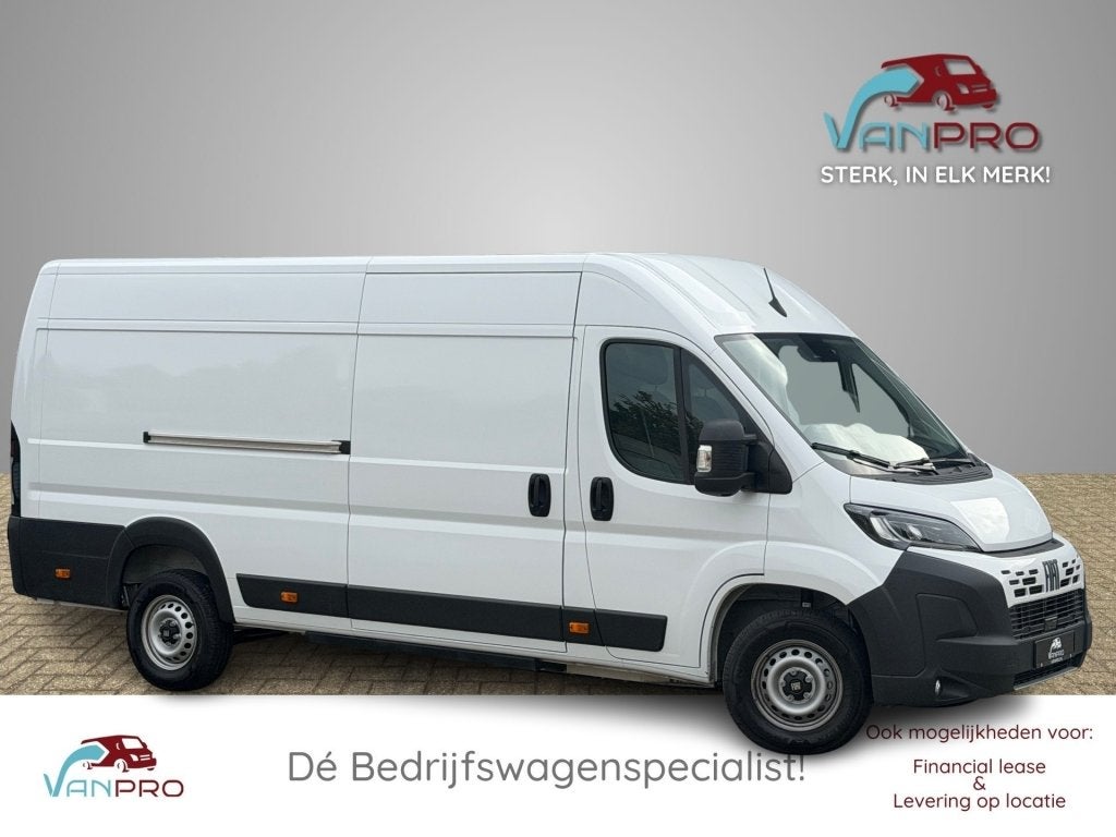 Fiat DUCATO L4H2 e-Ducato 205KW 110kWh 424km WLTP / Carplay, Auto's, Automaat, Met garantie (alle), Wit, 3 stoelen