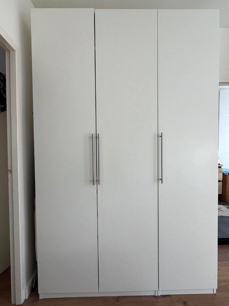 2x Hoge IKEA PAX kast met lades en planken, Overige materialen, Gebruikt, 100 tot 150 cm, 200 cm of meer