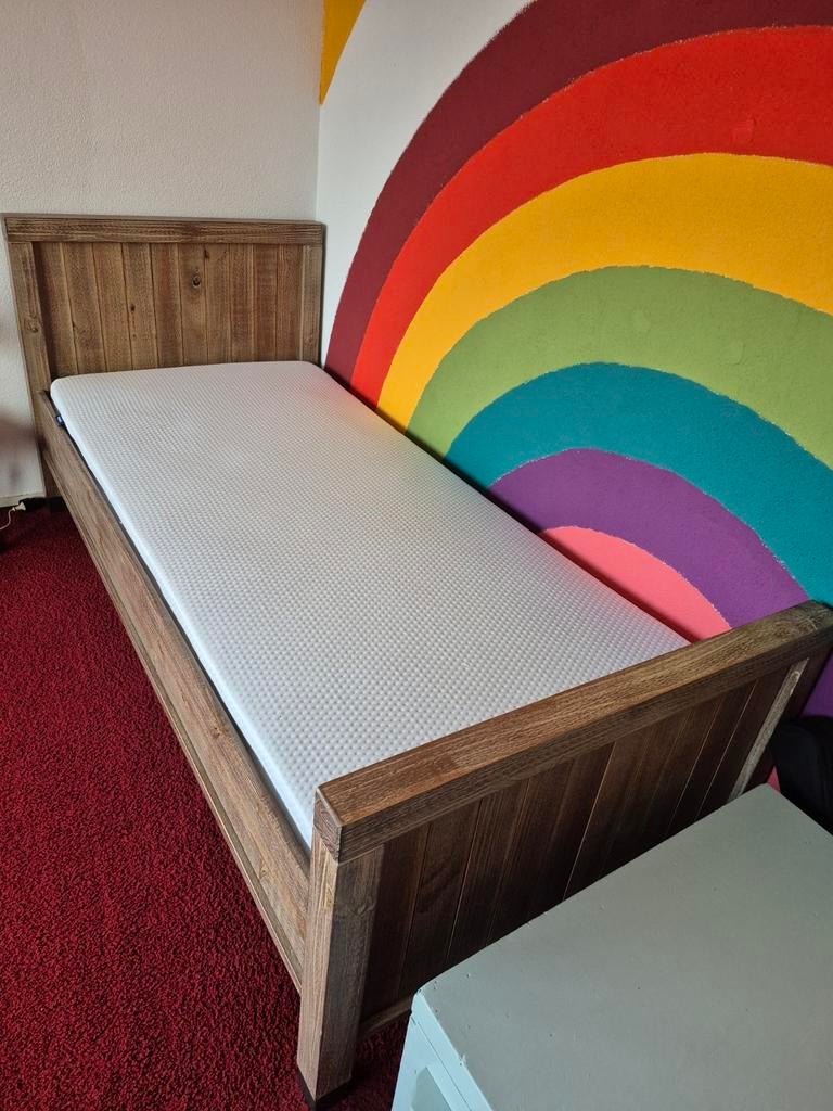 Beter Bed eenpersoonsbed met lattenbodem Columbo, Huis en Inrichting, Slaapkamer | Bedden, Gebruikt, Eenpersoons, 90 cm, 200 cm
