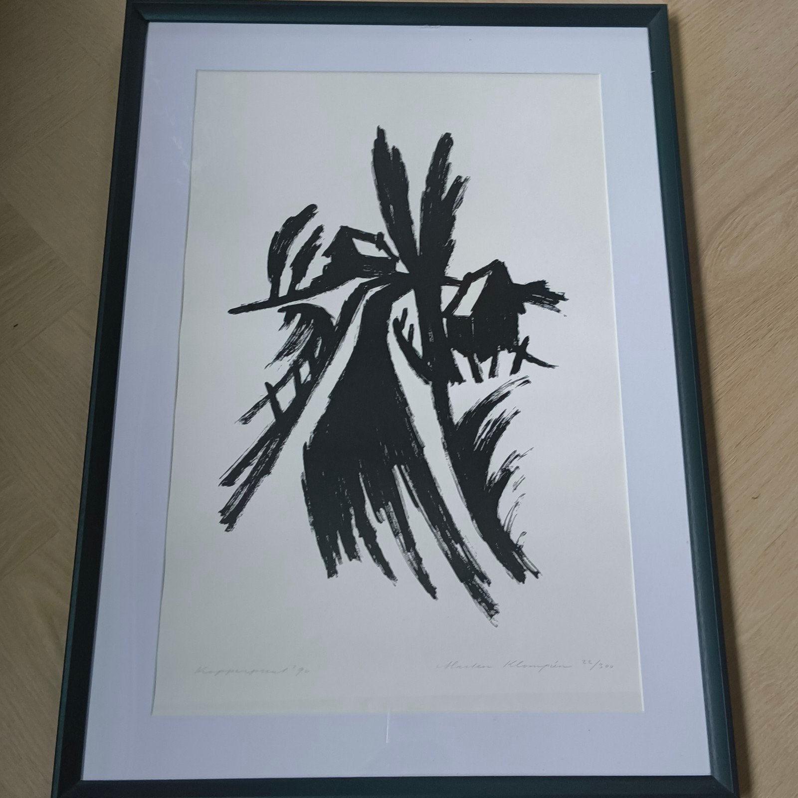 Marten Klompien 'Kopperprent' Handgesigneerd, Antiek en Kunst, Kunst | Litho's en Zeefdrukken, Genummerd, Ophalen of Verzenden