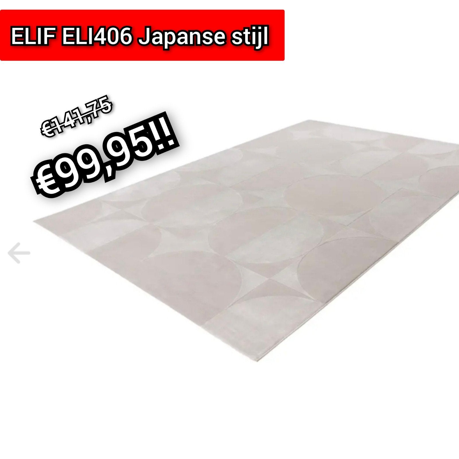 NIEUW Vloerkleed ELIF ELI406 160x230 cm, El, 150 tot 200 cm, Ophalen of Verzenden, Nb