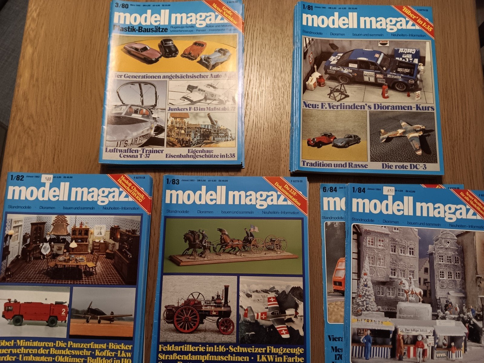 Modell Magazin jaargangen 1980 - 1984 Modelbouw, Ophalen of Verzenden, Groter dan 1:32, Auto, Overige merken