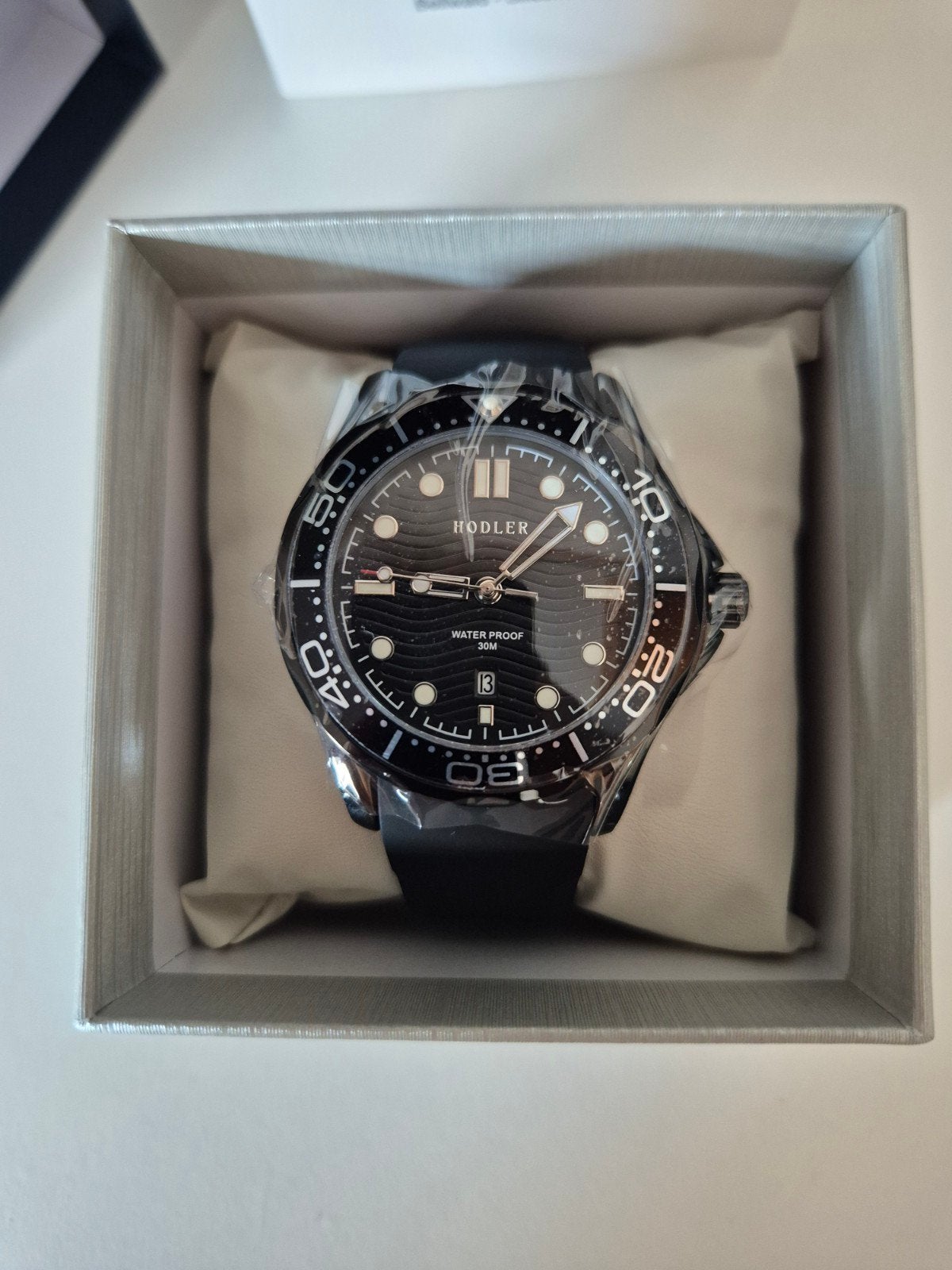 Heren horloge Hodler Bellwald - Zwart, Ophalen of Verzenden, Nieuw, Overige merken