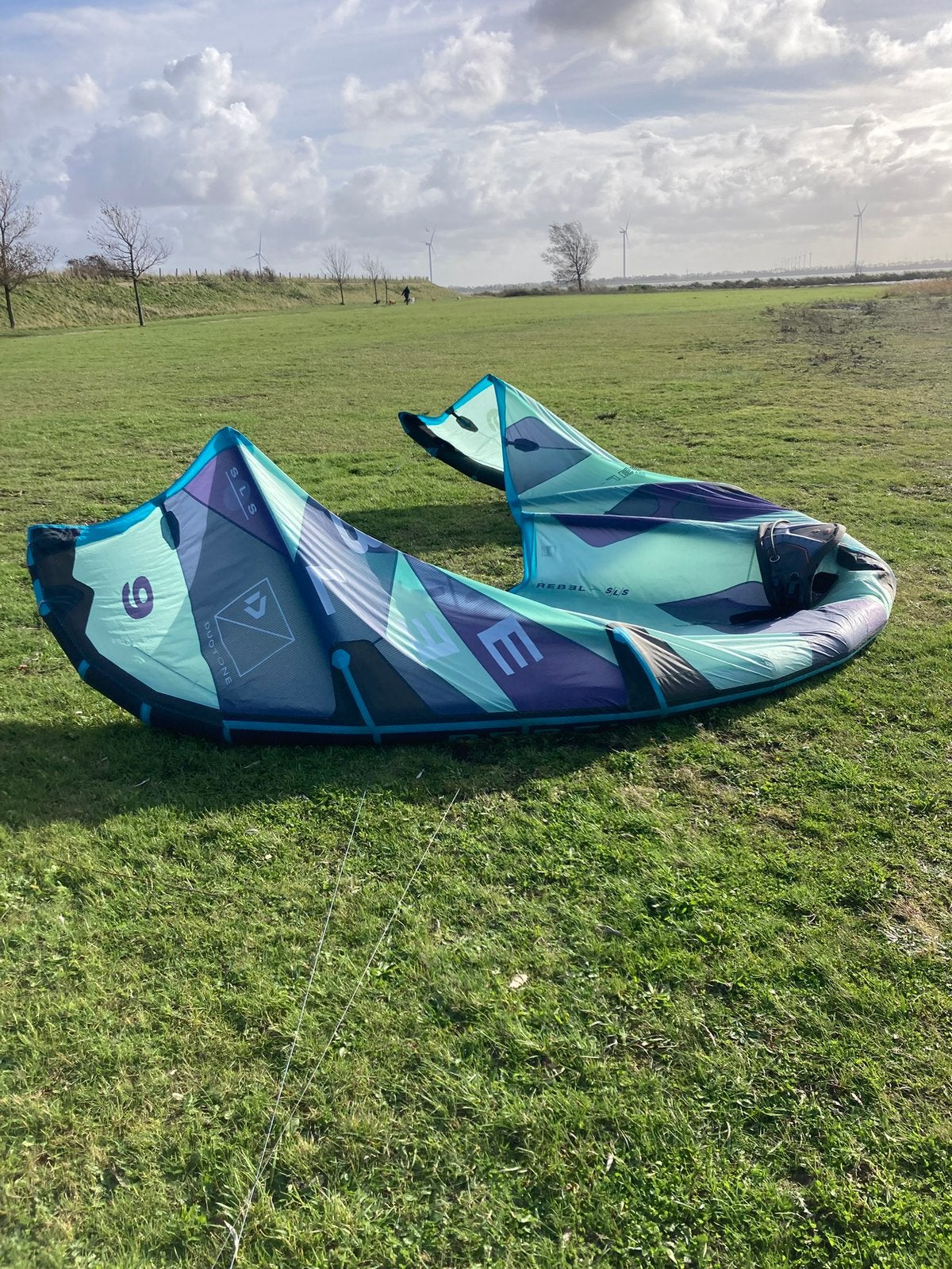 Duotone Rebel 9m sls 2023, topkite voor de herfst, 9 m², Geen board, Ophalen of Verzenden, Zo goed als nieuw