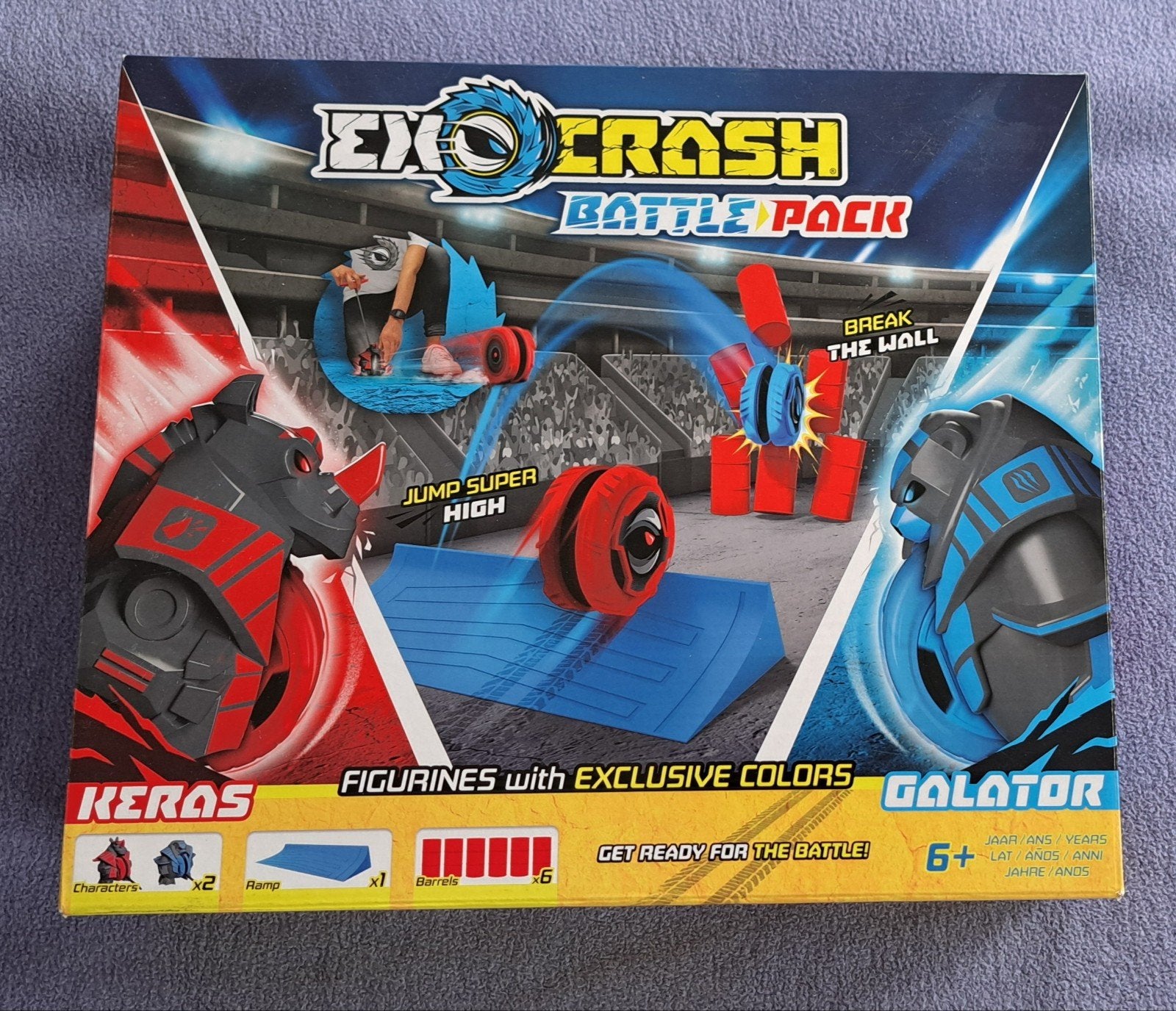 Exocrash Battle Pack, zo goed als nieuw (zgan) en compleet., Racebaan, Opwindmechanisme, Zo goed als nieuw, Ophalen