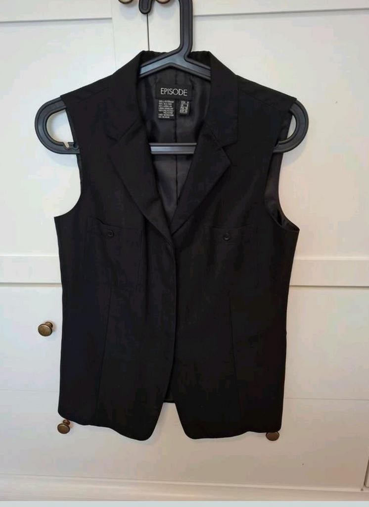 Episode lange gilet/blazer bodywarmer zwart – maat 34, Kleding | Dames, Bodywarmers, Zwart, Ophalen of Verzenden, Zo goed als nieuw