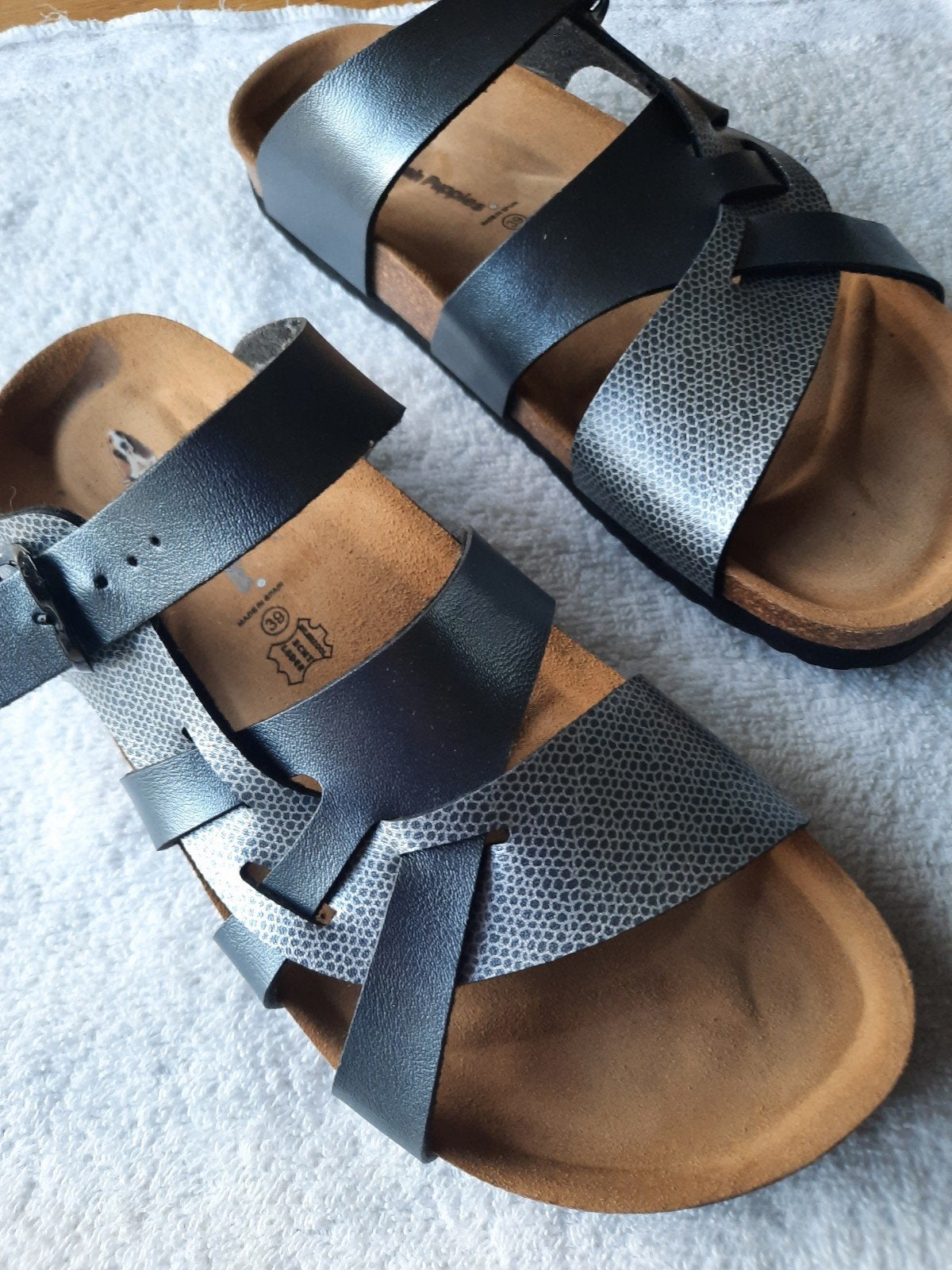 Hush Puppies, dames slippers, maat 40, antraciet/zilverkleur, Slippers, Nieuw, Ophalen of Verzenden, Grijs