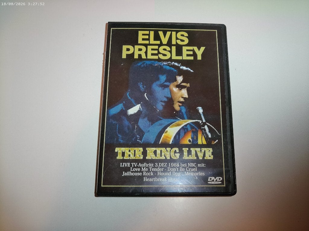 DVD Elvis Presley - The King Live, Alle leeftijden, Ophalen of Verzenden, Concert, Gebruikt