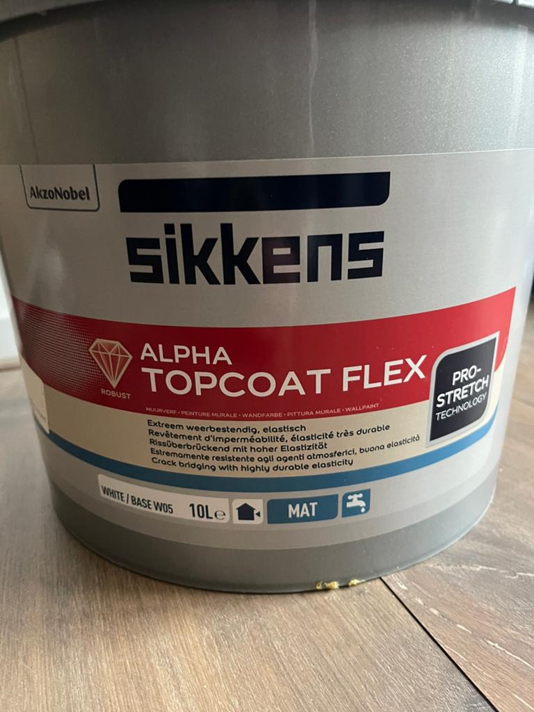 Facade topcoat flex 9010 10 Liter, Ophalen, 5 tot 10 liter, Wit, Nieuw