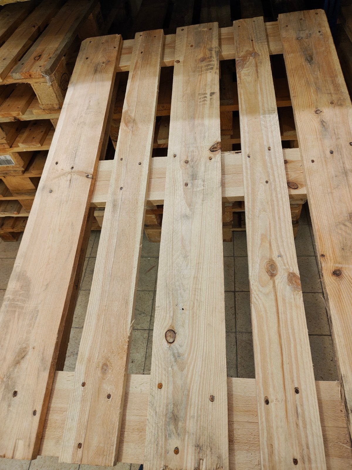 Europallets - Stevige Houten Pallets, Ophalen, Zo goed als nieuw, Pallet, Minder dan 200 cm