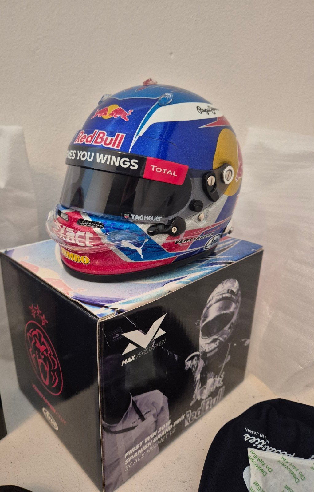 MAX VERSTAPPEN 1:2 HELM FIRST WIN SPAIN SPANJE 2016 REDBULL, Ophalen, Nieuw, Formule 1