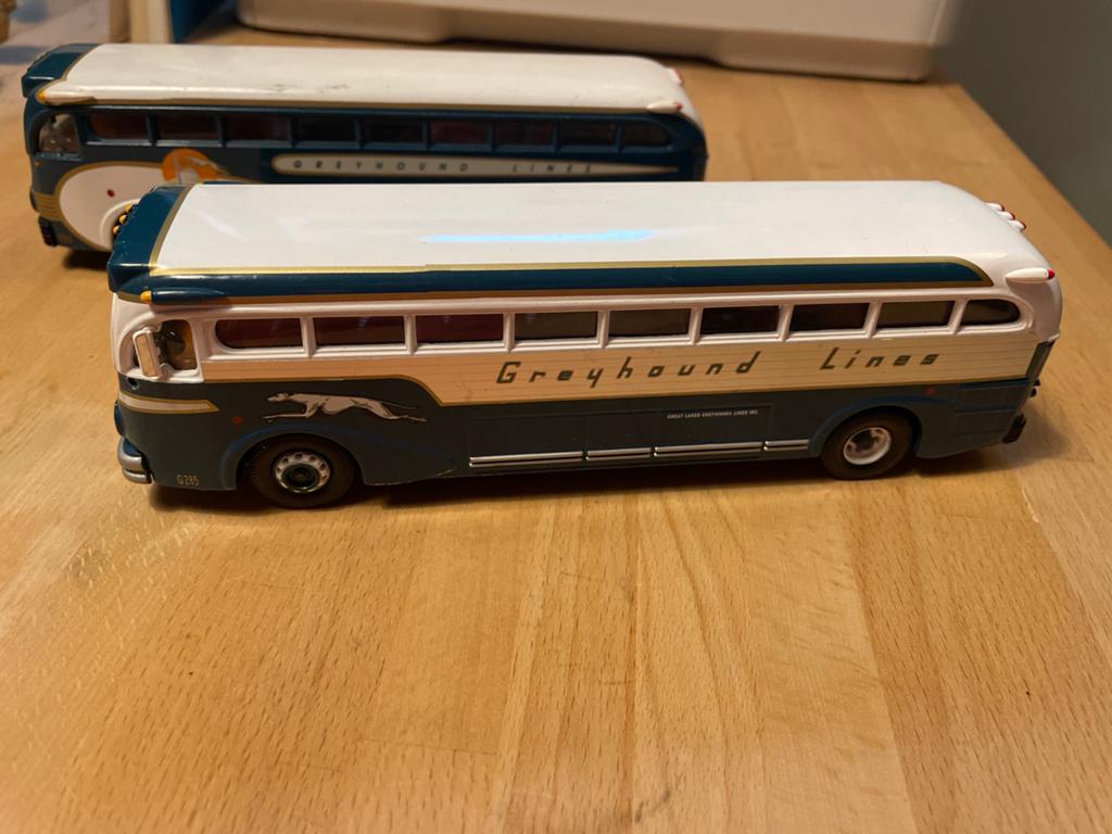 Corgi Greyhound Lines Bus - Uitstekende staat, Kinderen en Baby's, Speelgoed | Speelgoedvoertuigen, Zo goed als nieuw, Verzenden
