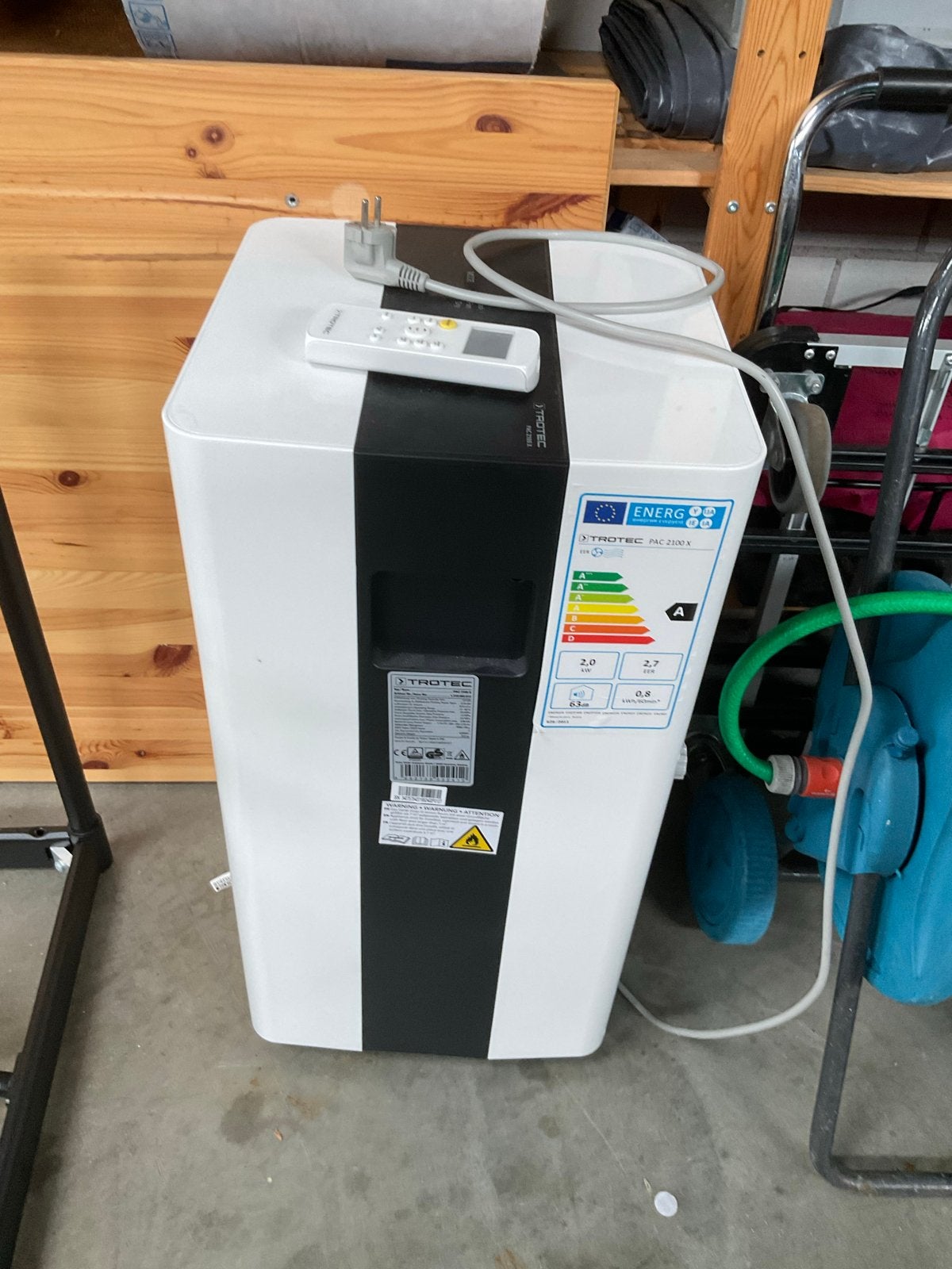 Trotec PAC 2200 S Mobiele Airco, Ophalen, Gebruikt, Minder dan 60 m³, 3 snelheden of meer