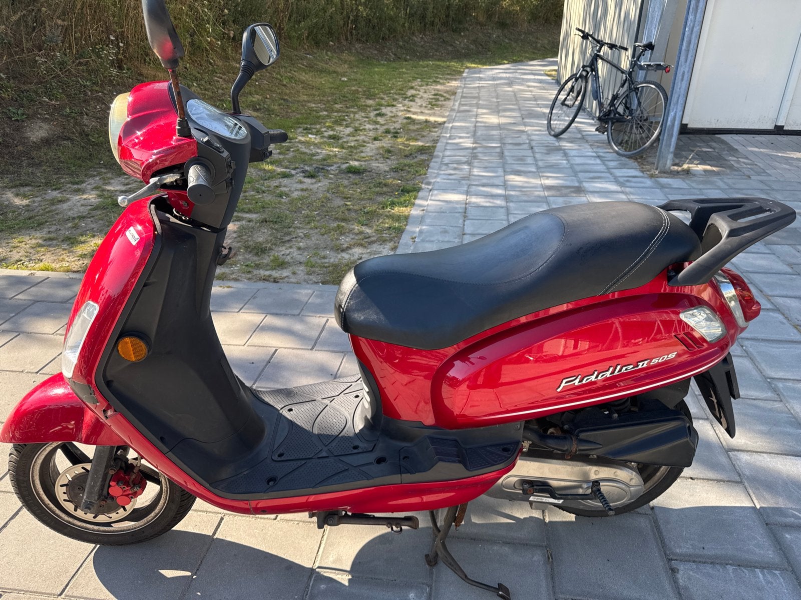 Sym Fiddle II 50S - Rode Scooter, Fietsen en Brommers, Snorfietsen en Snorscooters, Ophalen, Gebruikt, Benzine, SYM