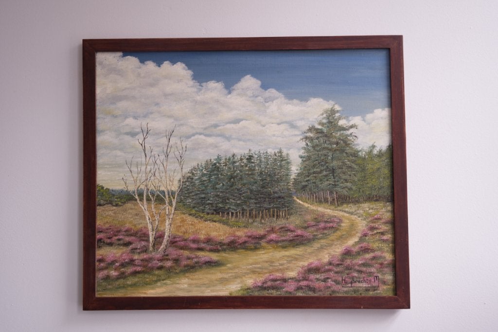 Schilderij Heidelandschap, Antiek en Kunst, Ophalen of Verzenden