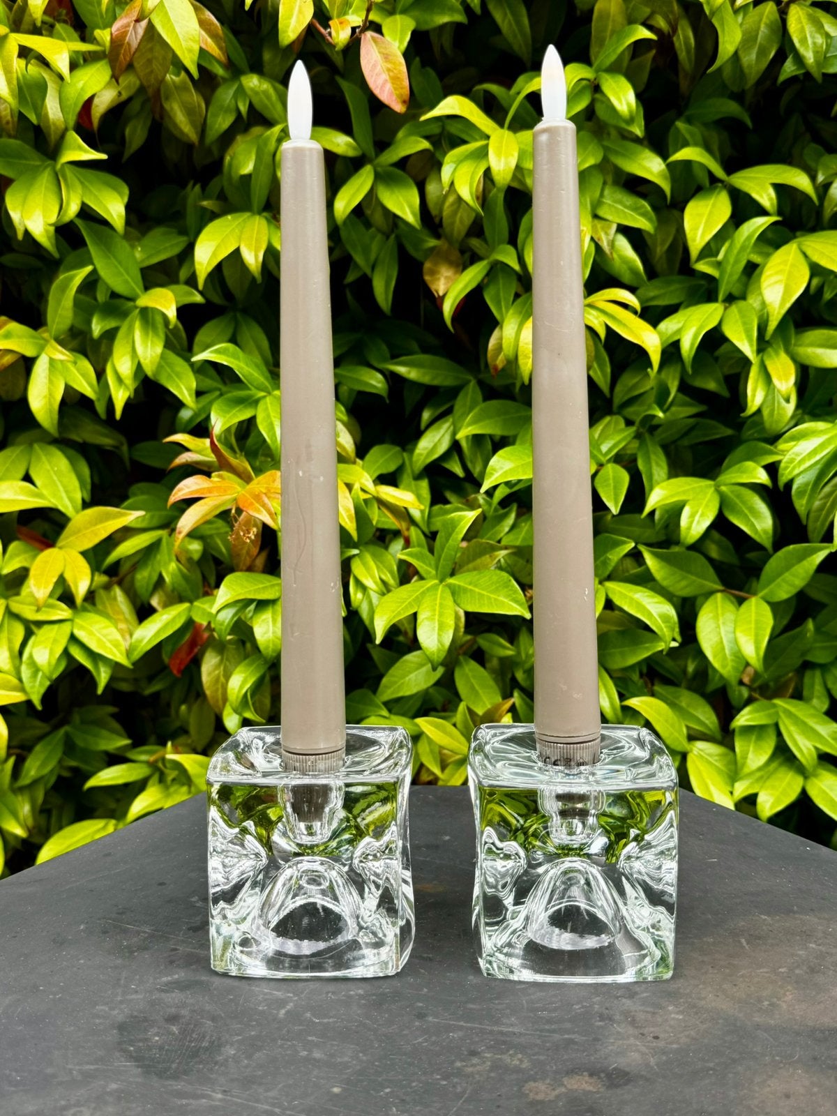 Set van 2 Sklo Union Ice Cube kandelaars, Ophalen of Verzenden