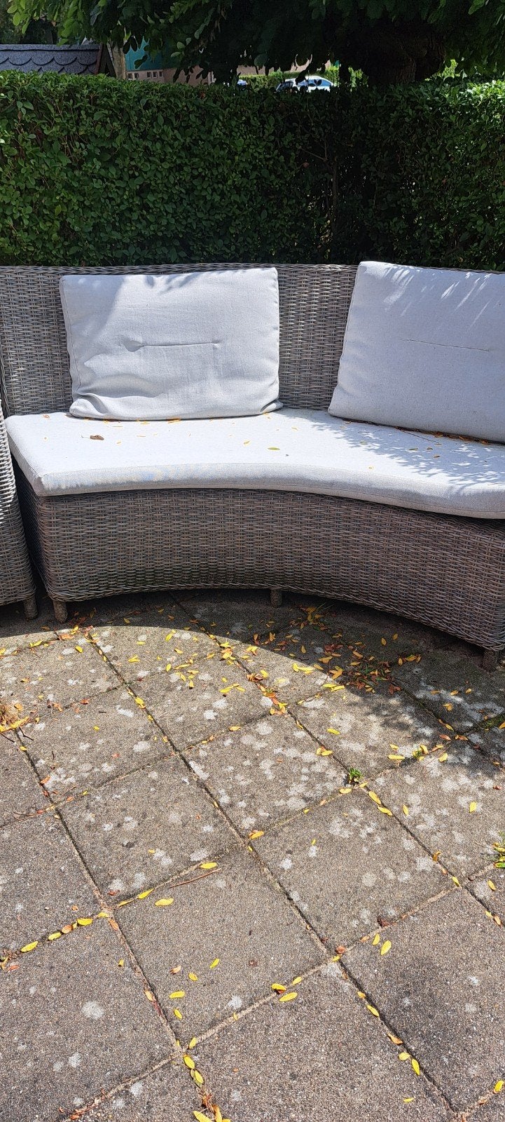 rieten tuinmeubels, Ophalen, Overige materialen, 6 zitplaatsen, Zo goed als nieuw