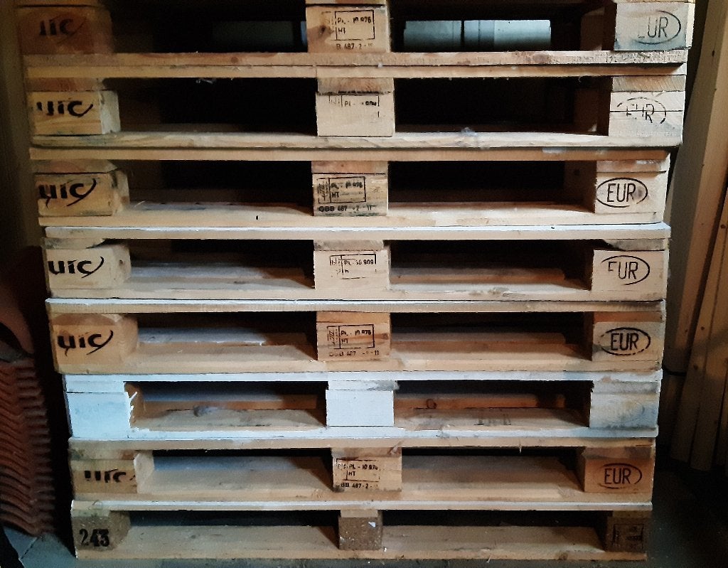 Euro-Pallets, Doe-het-zelf en Verbouw, Ophalen, Zo goed als nieuw, 50 mm of meer, Pallet