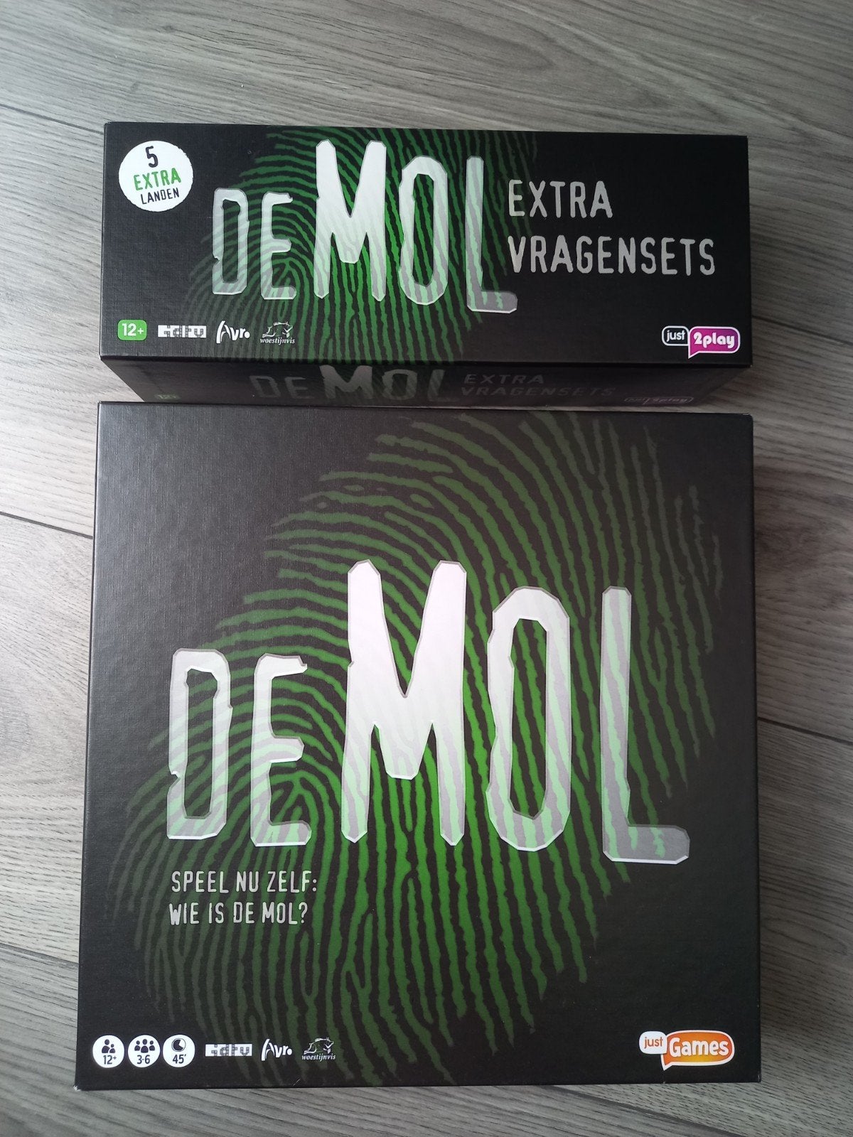 Wie is de mol bordspel + extra vragenset pakket, Hobby en Vrije tijd, Ophalen of Verzenden, Nieuw