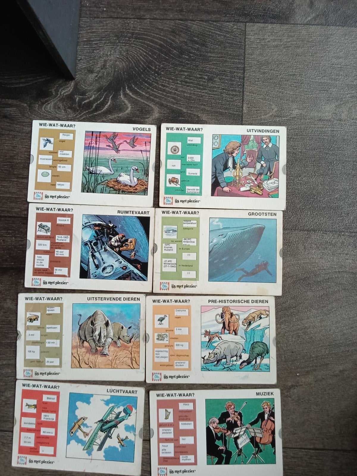 Ola Wie-Wat-Waar? Kaartjes - Vintage Verzamelobject, Ophalen of Verzenden, Gebruikt