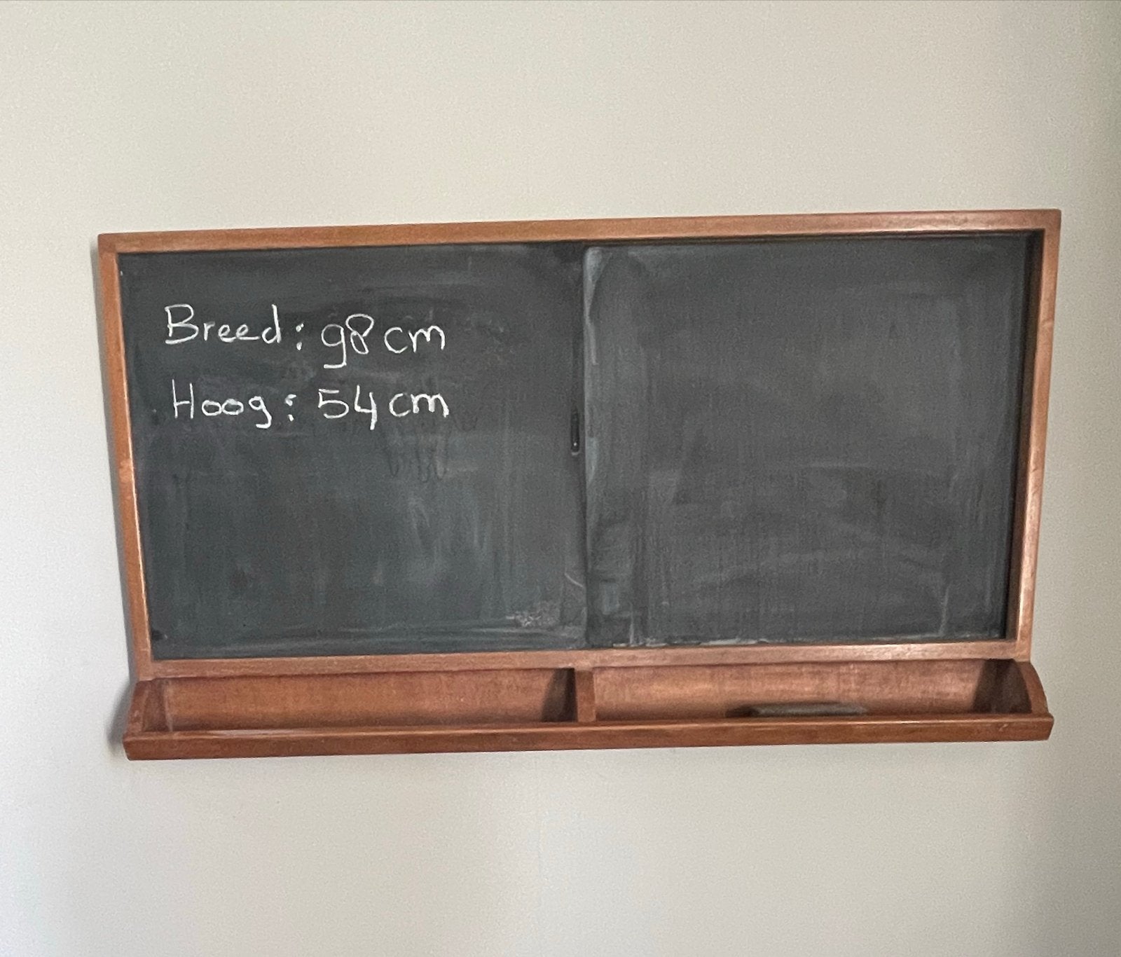 Brocante schoolbord, Ophalen of Verzenden, Krijtbord
