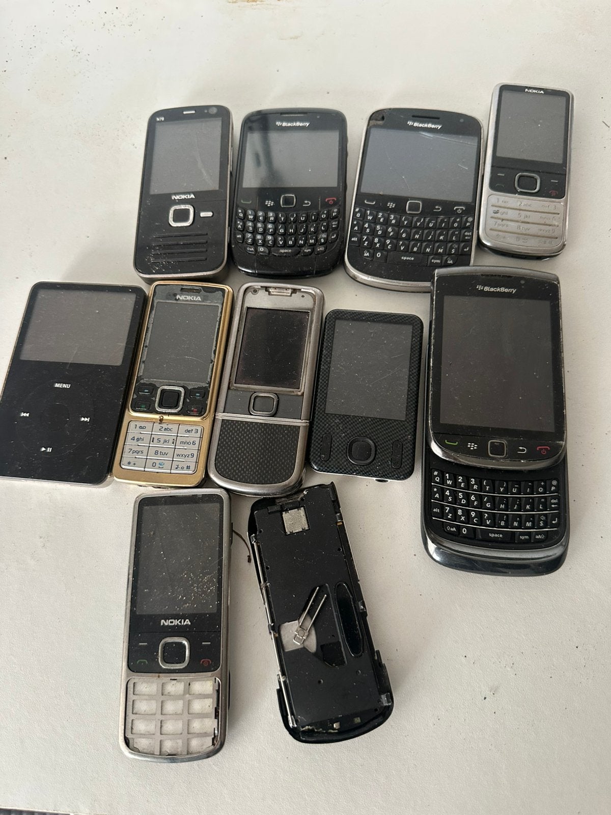 Oude mobile telefoons, Ophalen, Gebruikt, Geen camera, Zwart