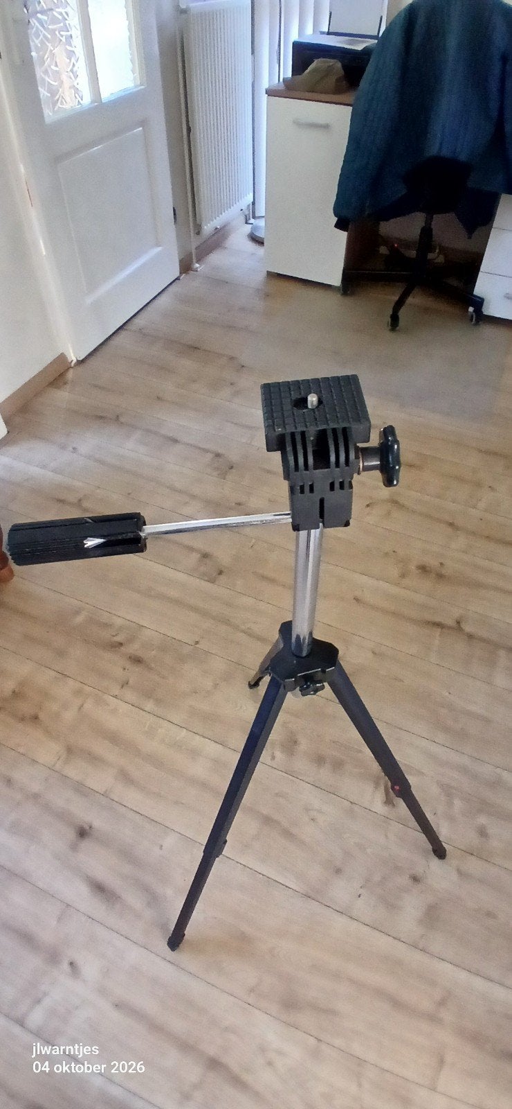 Statief voor foto en film. Hoogte 1meter 40. Zwart., Audio, Tv en Foto, Ophalen, Driepoot, 125 tot 150 cm, Gebruikt