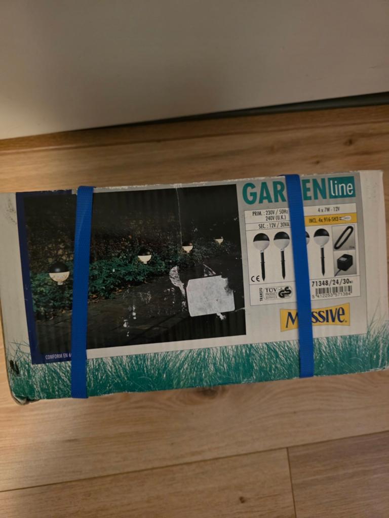 Garden Line Tuinverlichting Set - 4x 7W, Ophalen, Nieuw, Kunststof