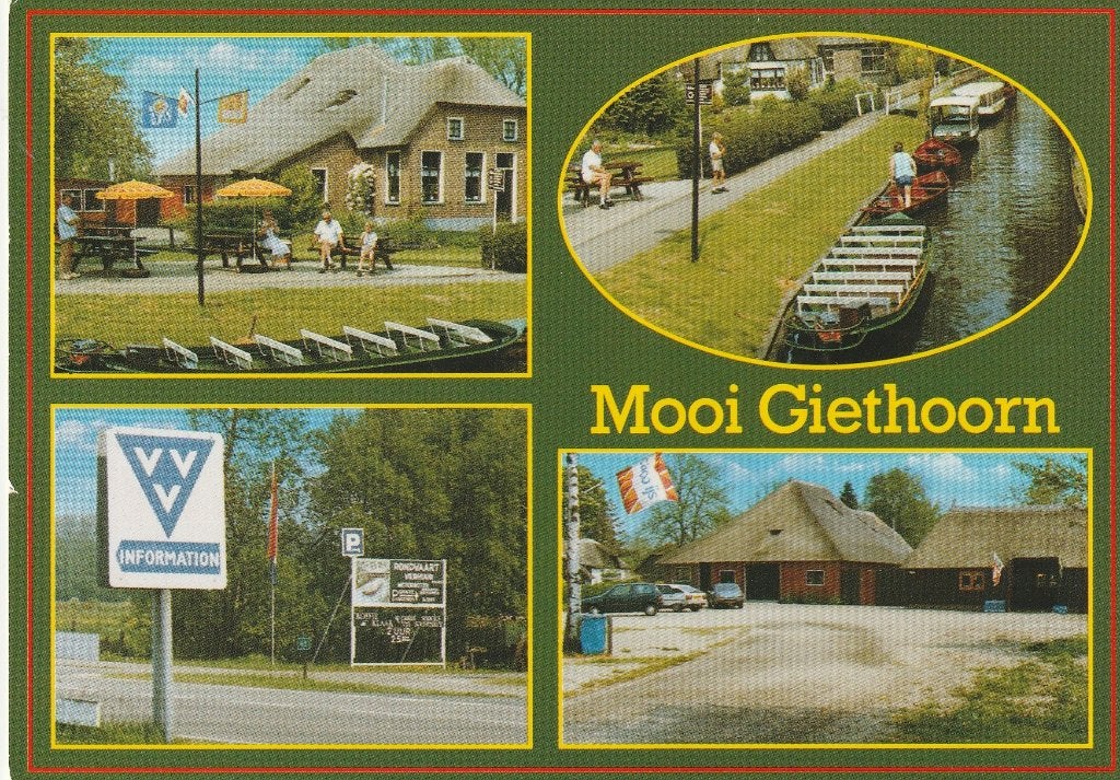 GIETHOORN VVV Rondvaartboten Bart Smit, Verzenden, 1980 tot heden, Ongelopen, Overijssel