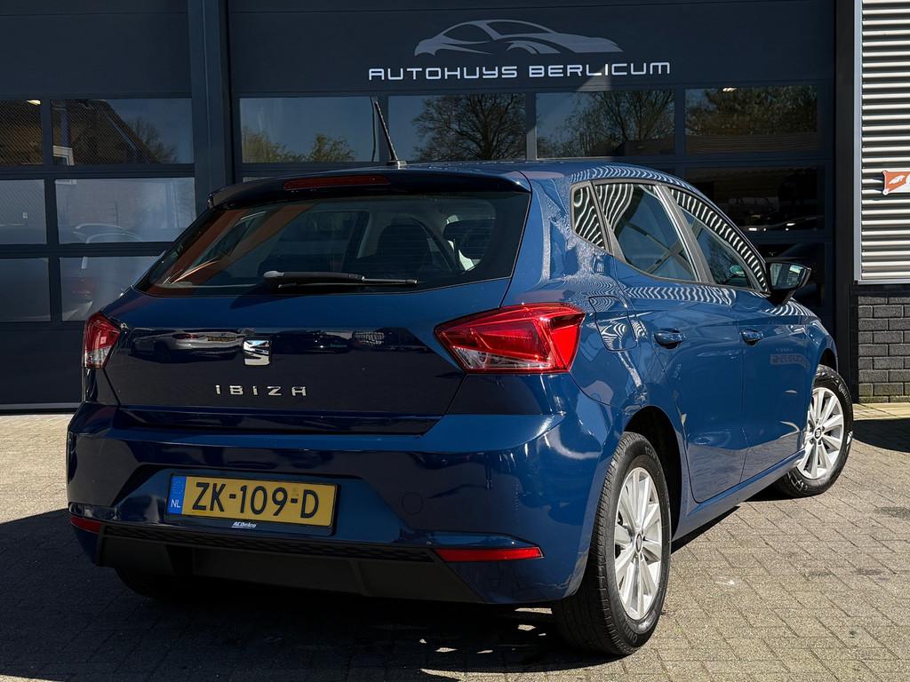 Seat Ibiza 1.0 Reference Grote scherm Cruise Navi, Voorwielaandrijving, Stof, 540 kg, Blauw