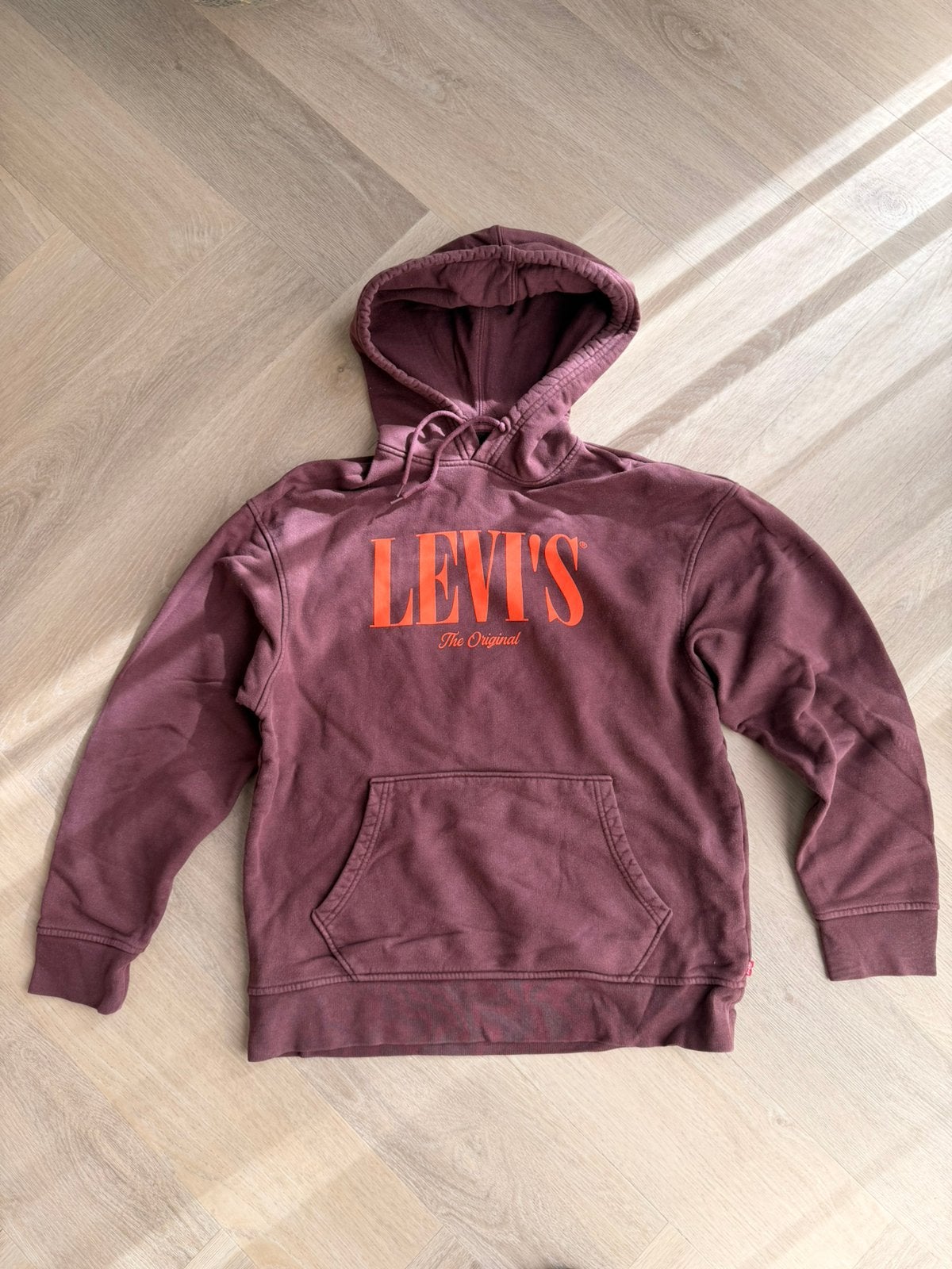 Levi’s Bordeaux Hoodie Vintage Style - Maat S, 100% Katoen, Ophalen of Verzenden, Zo goed als nieuw, Maat 46 (S) of kleiner, Rood