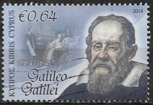 Cyprus 2014 mi.1281  wetenschap GALILEO GALILEI, Verzenden, Overige landen, Gestempeld