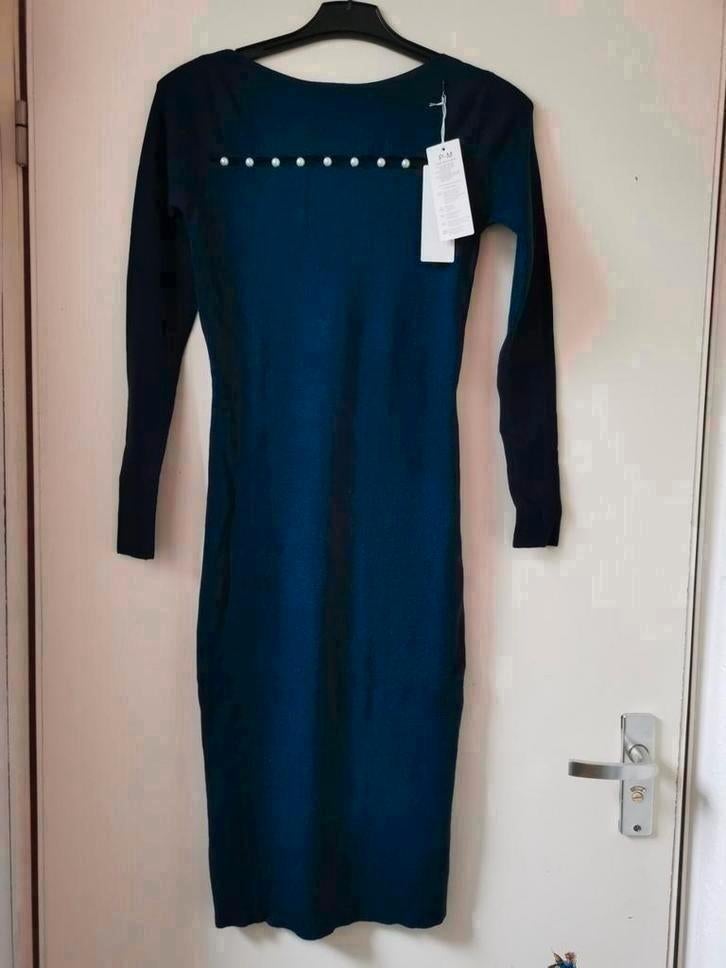 Feestjurk jurk maat M/L, Kleding | Dames, Maat 38/40 (M), Blauw, Nieuw, Ophalen of Verzenden